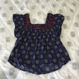 Hollister Floral Boho Blouse